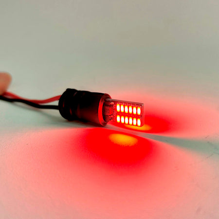 Lampara T10 Led 12-24V Canbus Plana 24 Leds x2 Un - Ver Colores-Lamparas T10-Multishop Uruguay
