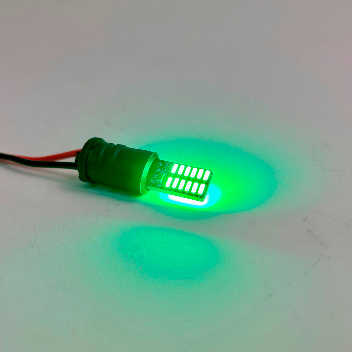 Lampara T10 Led 12-24V Canbus Plana 24 Leds x2 Un - Ver Colores-Lamparas T10-Multishop Uruguay