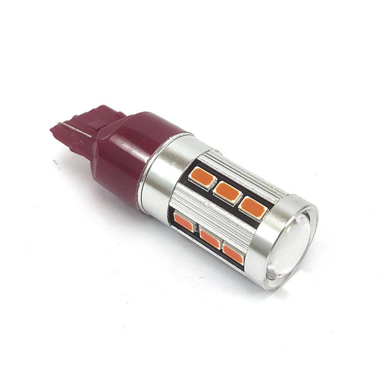 Lampara T20 18 Led Roja Doble Canbus-Lamparas T20-Multishop Uruguay