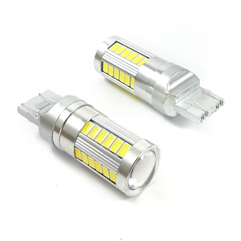 Lampara T20 33 Led 5730 Blanca 1 Polo Canbus x2 Un-Lamparas T20-Multishop Uruguay