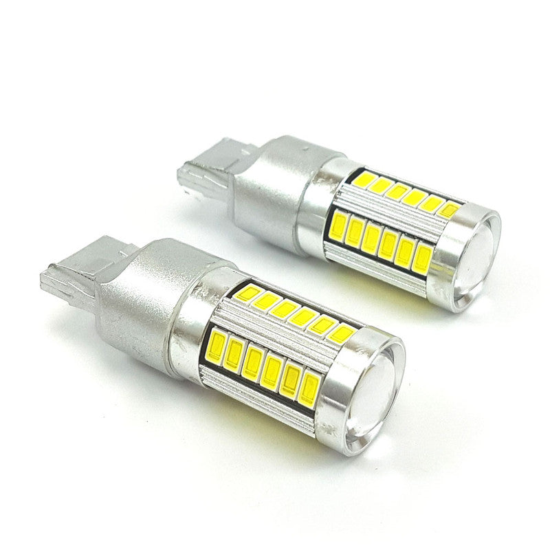 Lampara T20 33 Led 5730 Blanca 2 Polos Canbus-Lamparas T20-Multishop Uruguay