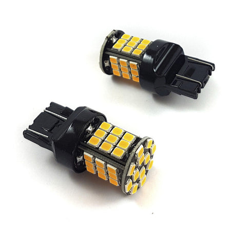 Lampara T20 48 Led Ambar Doble Canbus x2 Un-Lamparas T20-Multishop Uruguay