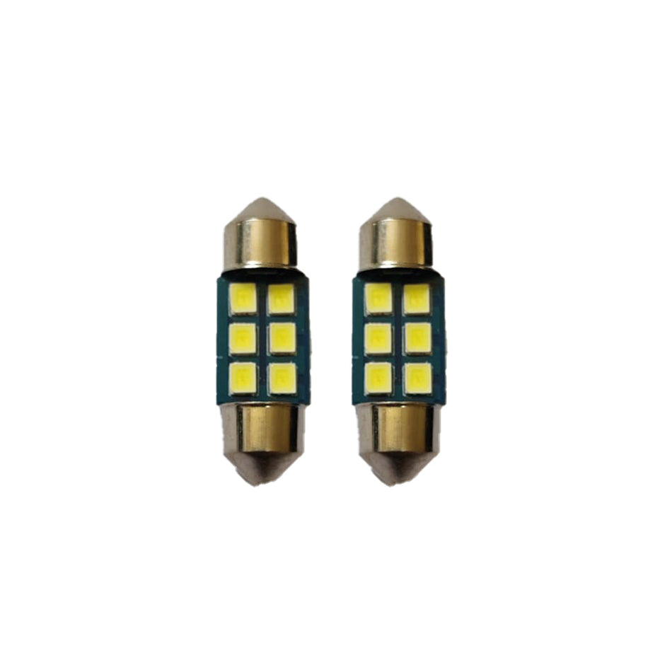 Lampara Tubular 6 Led Blanca 12v x2 Un-Lampara Tubular-Multishop Uruguay