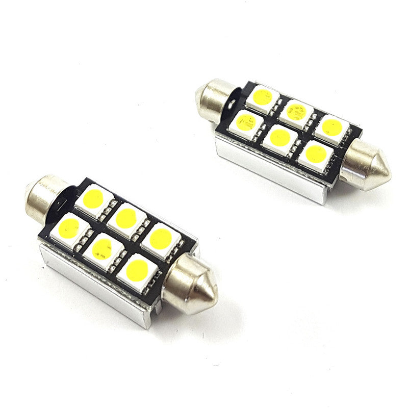 Lampara Tubular 6 Led Blanca Canbus 11x42 x2 Un-Lampara Tubular-Multishop Uruguay