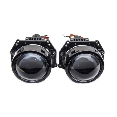 Lente Bi-LED Proyector 3.0" 55W Alta y Baja Luz 12V – 6000K 5800lm Auto-Faro Caminero-Multishop Uruguay