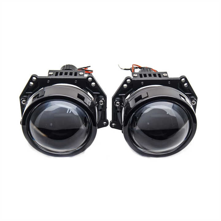 Lente Bi-LED Proyector 3.0" 55W Alta y Baja Luz 12V – 6000K 5800lm Auto-Faro Caminero-Multishop Uruguay