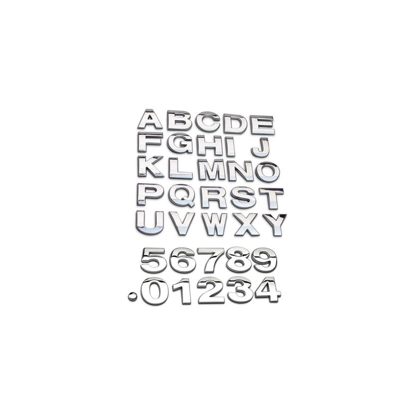 Letras Y Numeros Autoadhesivos Auto-Accesorios-Multishop Uruguay