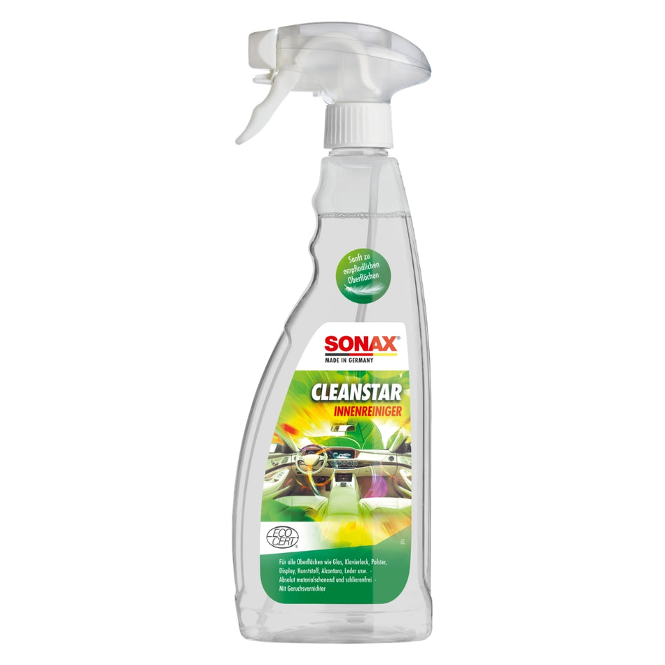 Limpiador de Interiores Sonax CleanStar 750ml Multisuperficie-Estética Automotriz-Multishop Uruguay