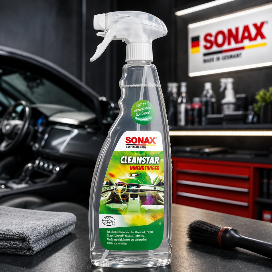Limpiador de Interiores Sonax CleanStar 750ml Multisuperficie-Estética Automotriz-Multishop Uruguay