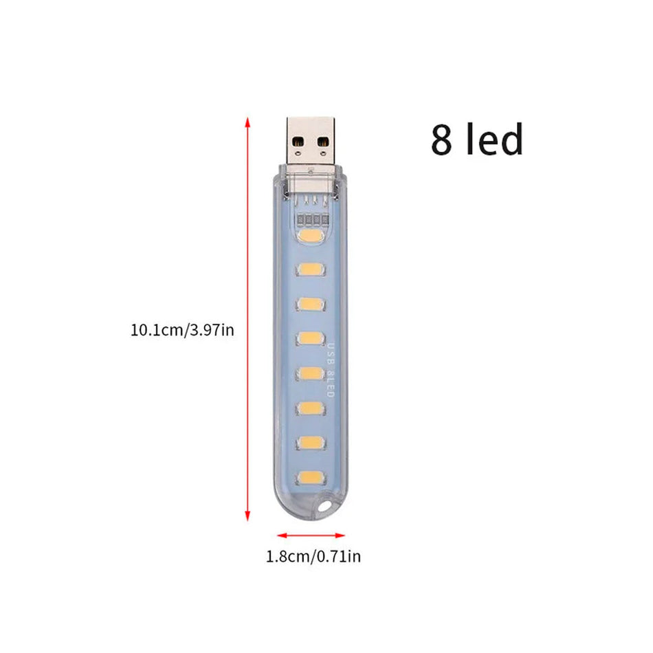 Linterna Led Luz USB Notebook/Mate-Linternas-Multishop Uruguay