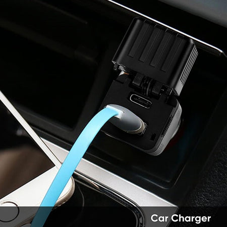 Linterna LED Recargable 12V Auto USB-C Powerbank-Linternas-Multishop Uruguay