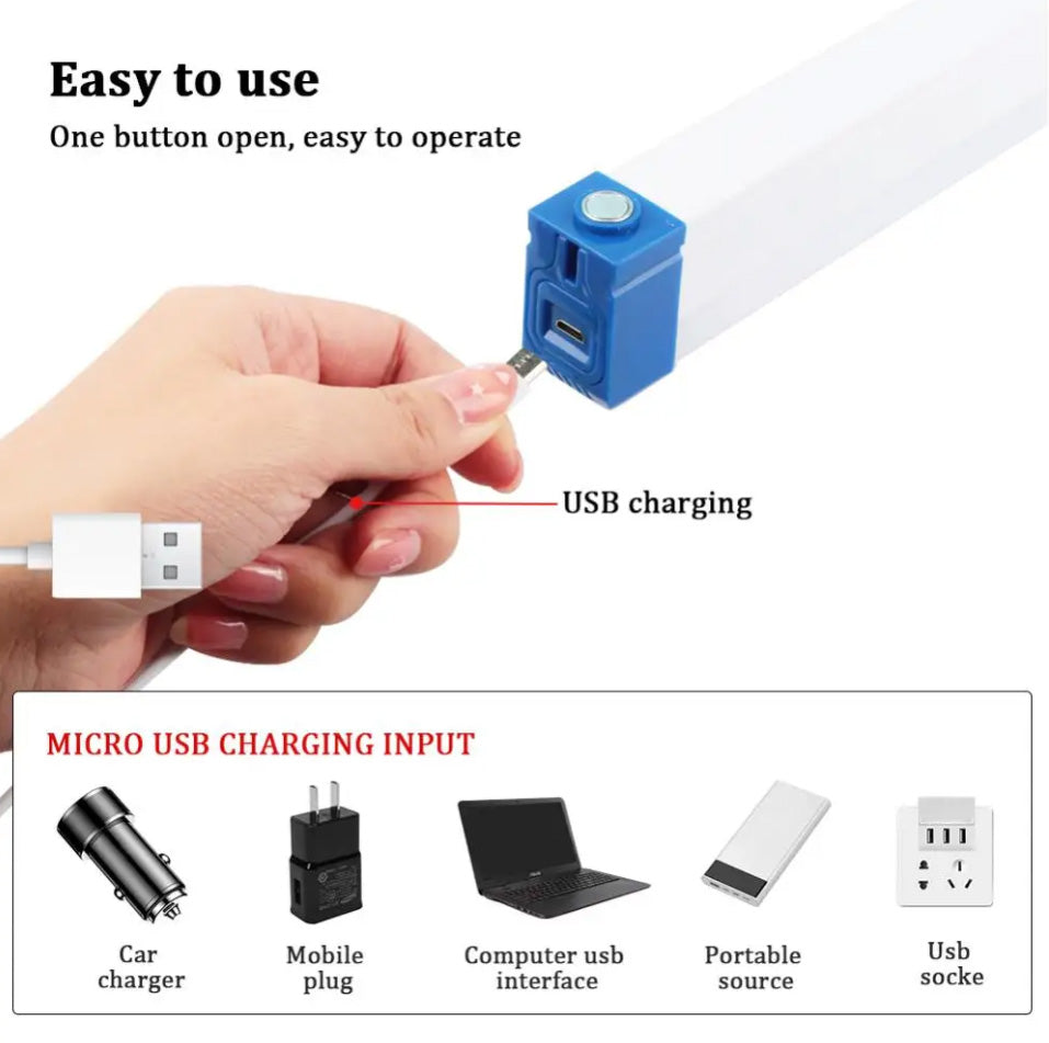 Linterna Tubo Led con Iman-Linternas-Multishop Uruguay