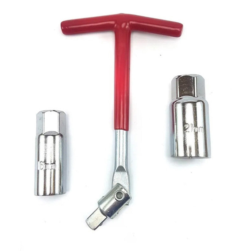 Llave Bujia Articulada Universal 2 Dados 16 + 21 Mm-Taller-Multishop Uruguay