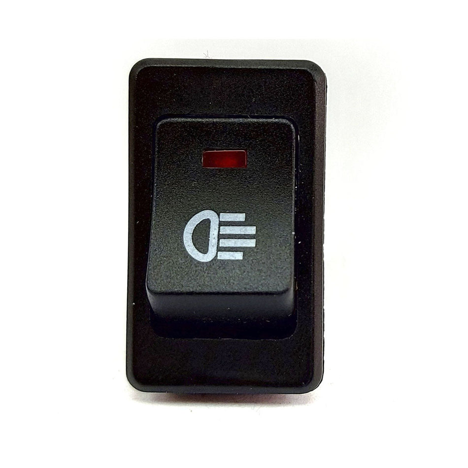 Llave Tecla Cuadrada con led Roja-Llaves Tablero-Multishop Uruguay