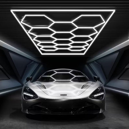 Luces Led Hexagonales Panel 4840x2430 mm-Taller-Multishop Uruguay