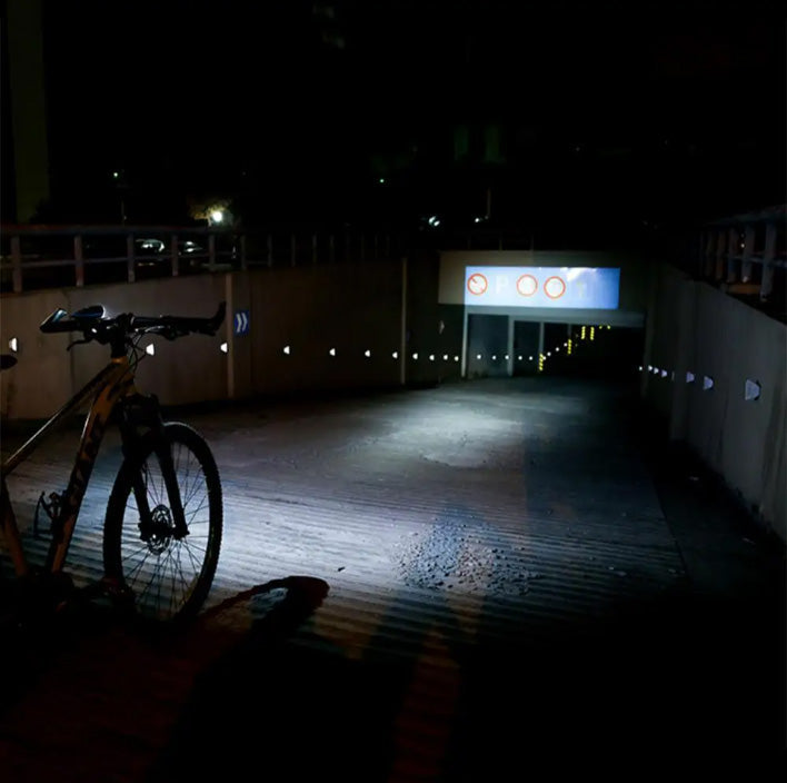 Luz Bicicleta recargable con bocina-Bicicletas-Multishop Uruguay