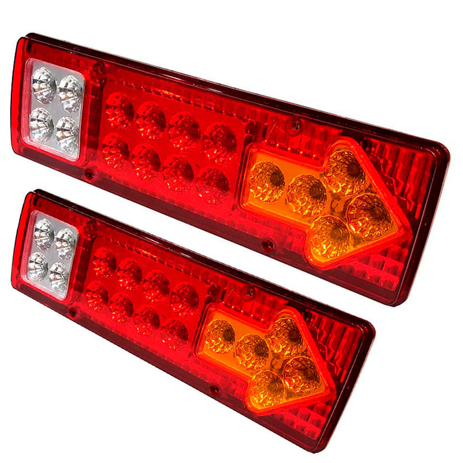 Luz Faro Trasero Zorra Remolque 12V x2 Un-Faros Traseros-Multishop Uruguay