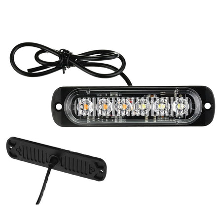 Luz Led Baliza Estroboscópica 12V 18 Modos Seguridad x4 Un-Faro Caminero-Multishop Uruguay