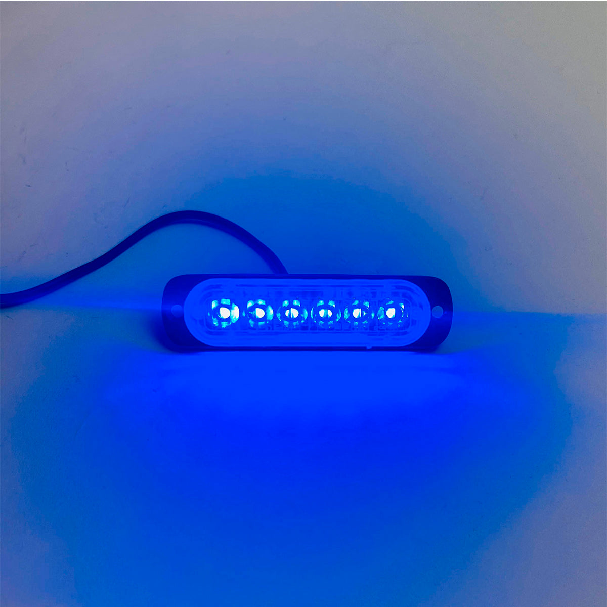 Luz Led Baliza Estroboscópica 12V 18 Modos Seguridad x4 Un-Faro Caminero-Multishop Uruguay