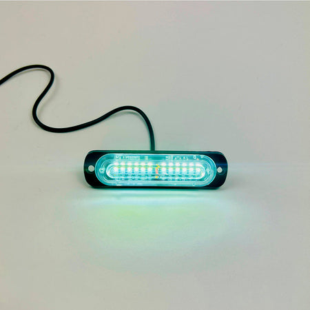 Luz Led Baliza Estroboscópica 12V 18 Modos Seguridad x4 Un-Faro Caminero-Multishop Uruguay