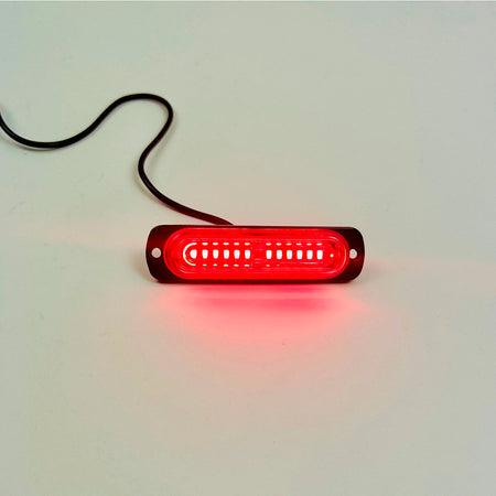 Luz Led Baliza Estroboscópica 12V 18 Modos Seguridad x4 Un-Faro Caminero-Multishop Uruguay