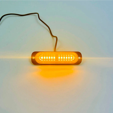 Luz Led Baliza Estroboscópica 12V 18 Modos Seguridad x4 Un-Faro Caminero-Multishop Uruguay