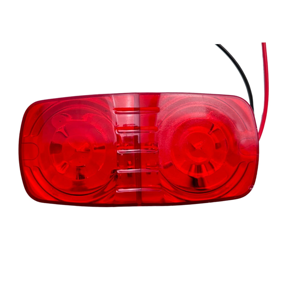 Luz Led Faro Lateral Rectangular 24V Rojo / Ambar-Faros Laterales-Multishop Uruguay