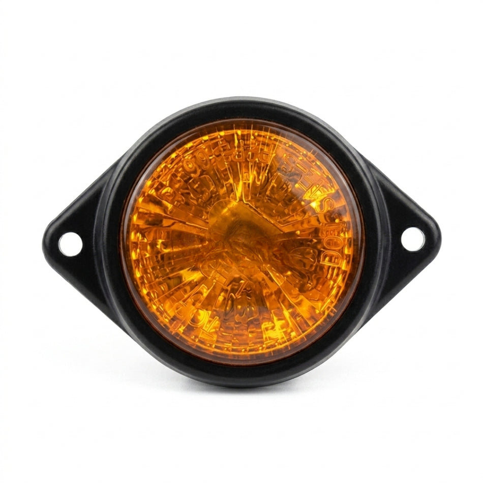 Luz Led Faro Lateral Redondo 24V-Faros Laterales-Multishop Uruguay