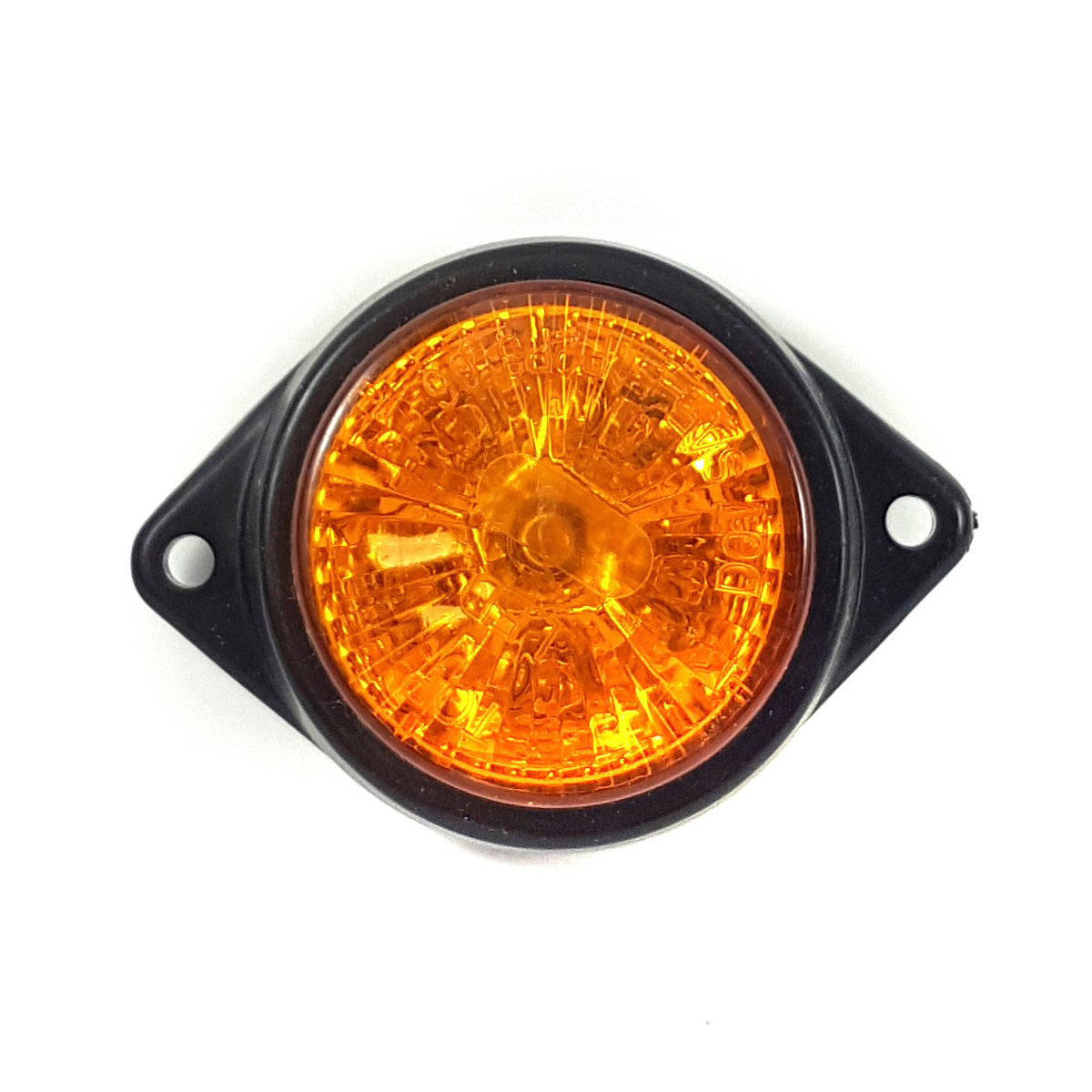 Luz Led Faro Lateral Redondo Ambar 24V x2 Un-Faros Laterales-Multishop Uruguay
