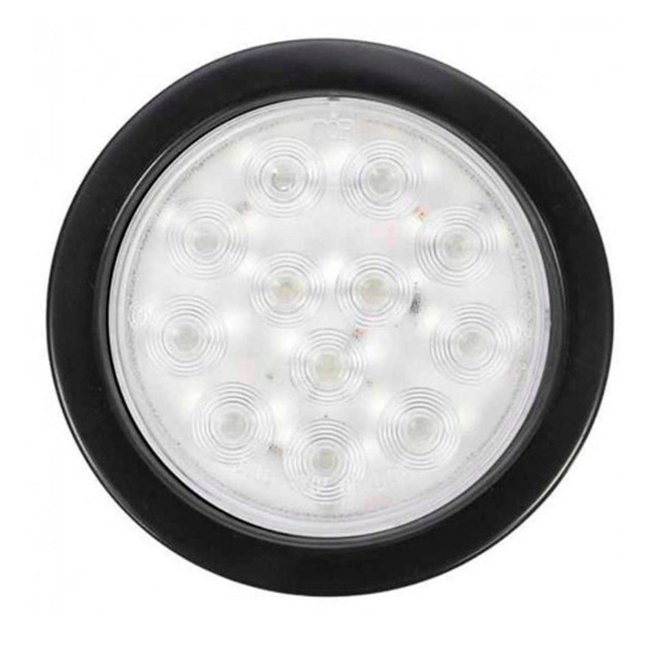 Luz Led Faro Trasero Redondo Blanco 24V-Faros Traseros-Multishop Uruguay