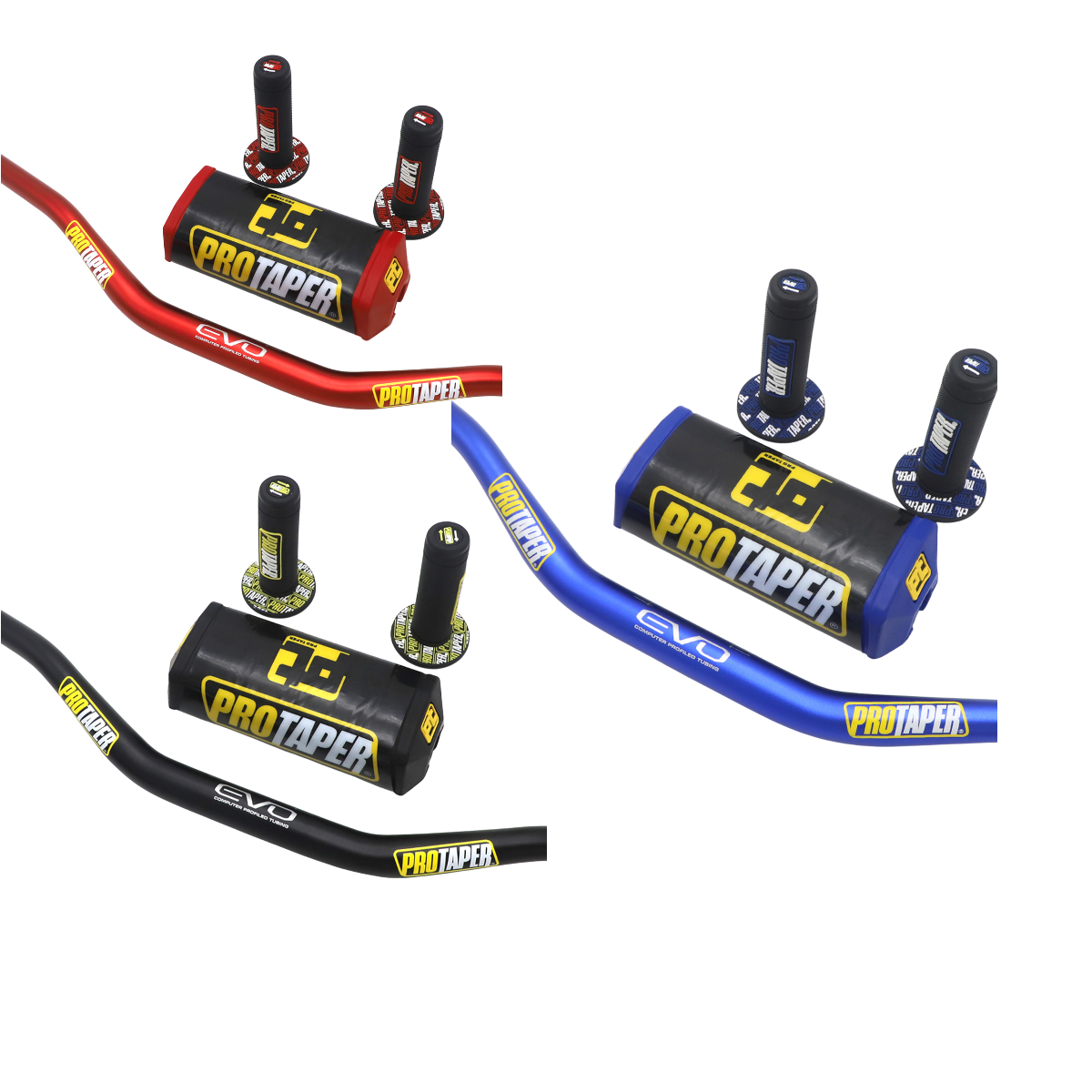 Manillar Protaper Fatbar Moto con Puños y Almohadilla-Manillares-Multishop Uruguay