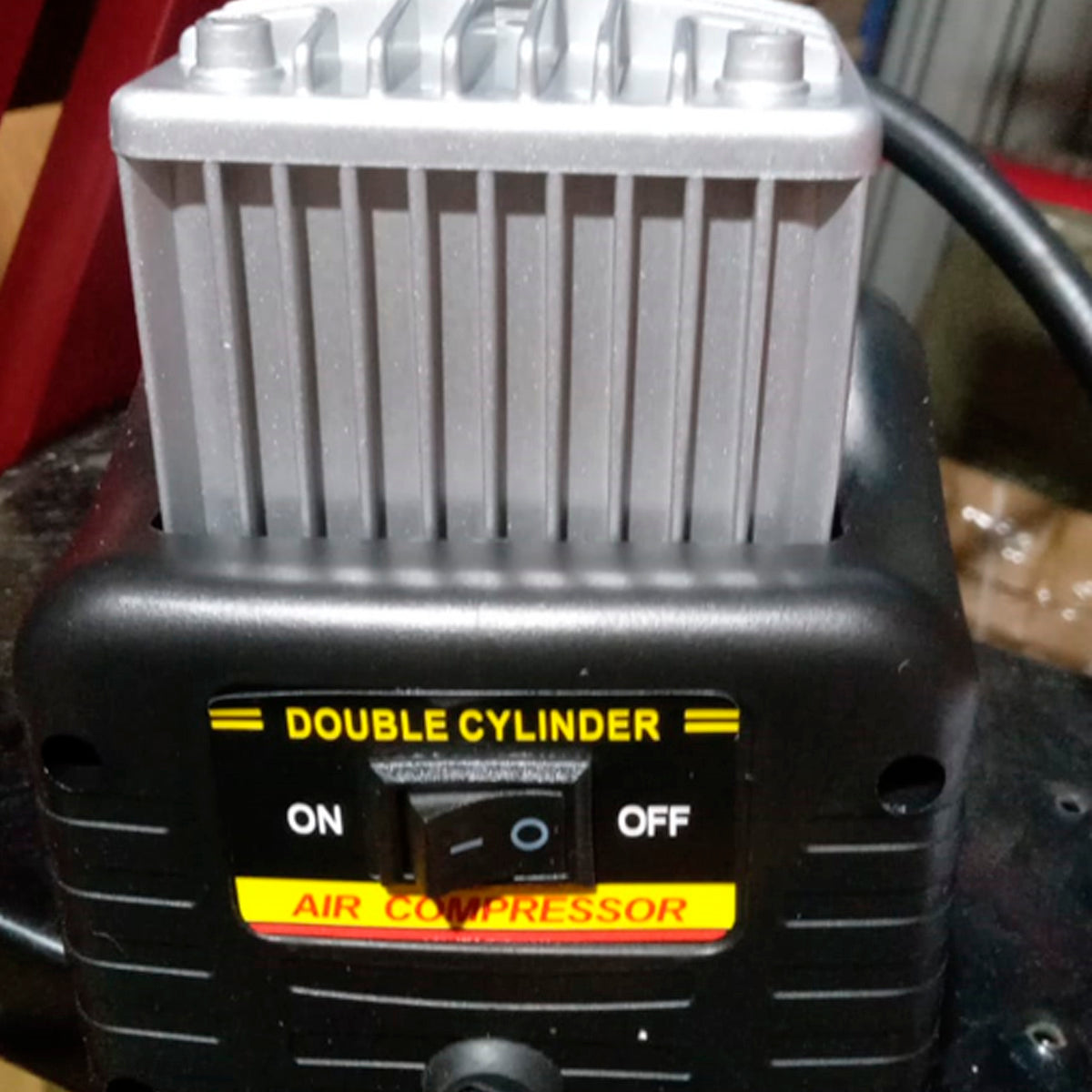 Mini Compresor 12V 30A Doble Pistón Reforzado-Infladores-Multishop Uruguay