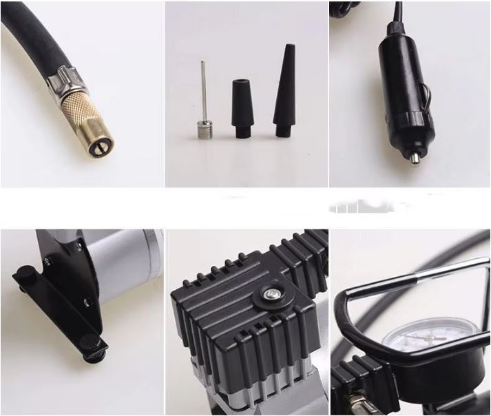 Mini Compresor de Aire 12V 10A Reforzado – Portátil y Potente-Infladores-Multishop Uruguay