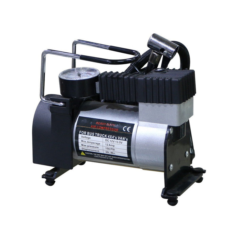 Mini Compresor de Aire 12V 10A Reforzado – Portátil y Potente-Infladores-Multishop Uruguay