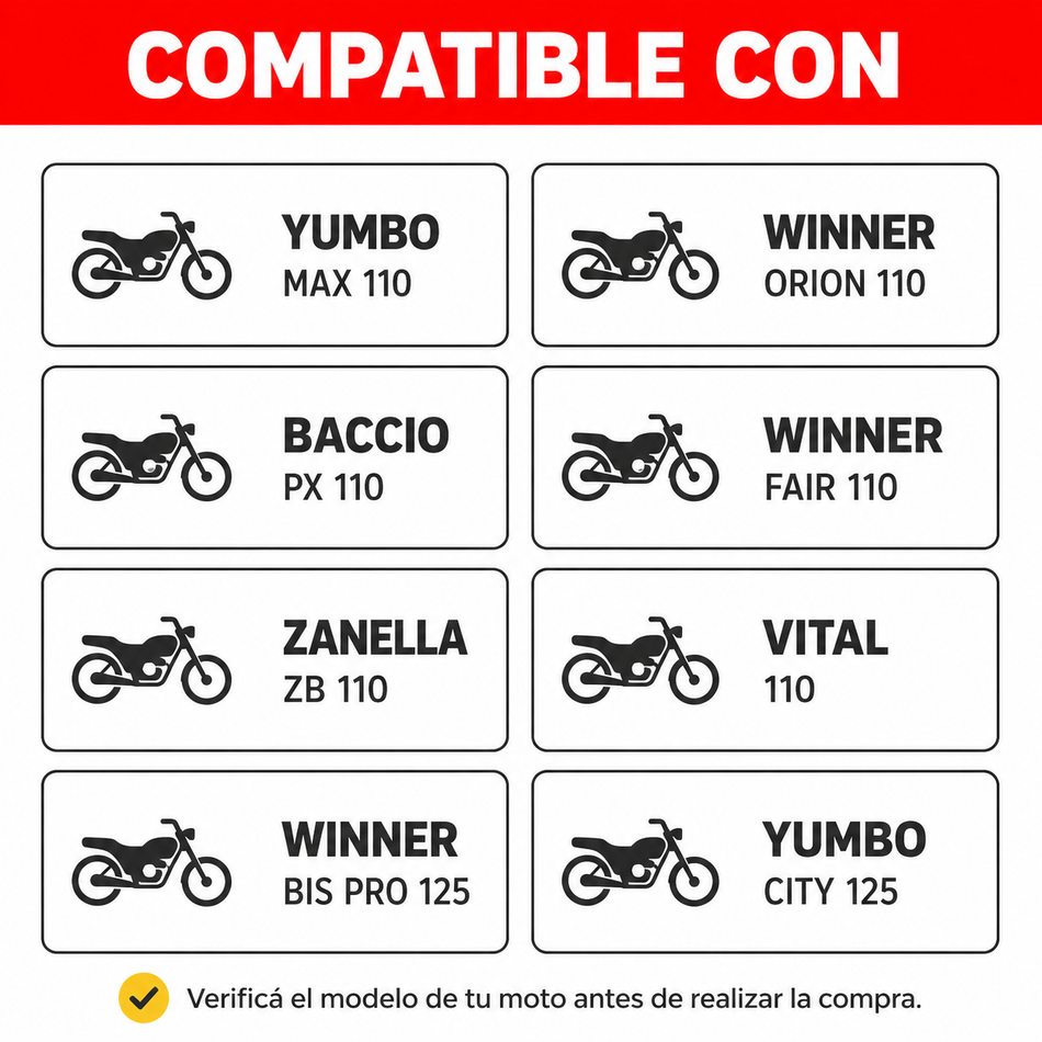 Motor de Arranque Moto 110 125-Arranque motos-Multishop Uruguay