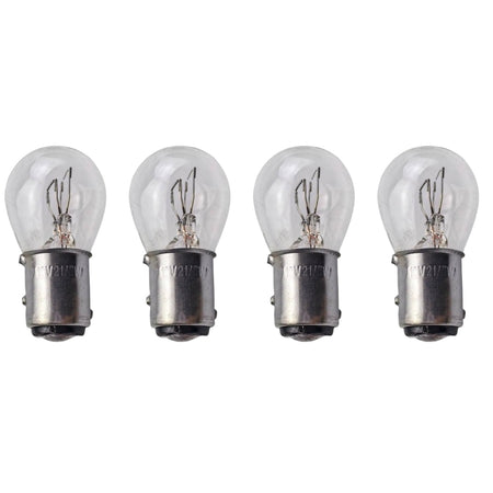 Pack 4 Lámparas 12V 21/5W BAY15D Doble Polo Freno y Posición-Lamparas Motos-Multishop Uruguay