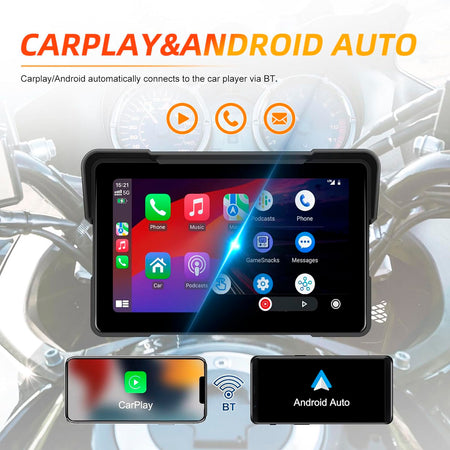 Pantalla 7 pulgadas para Moto Con Soporte-7 Pulgadas-Multishop Uruguay