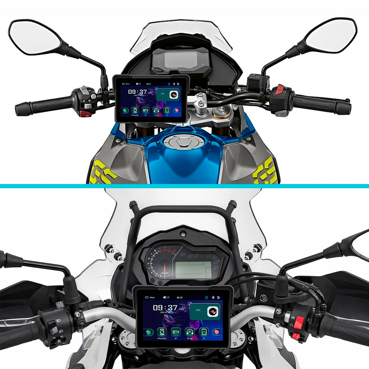 Pantalla 7 pulgadas para Moto Con Soporte-7 Pulgadas-Multishop Uruguay