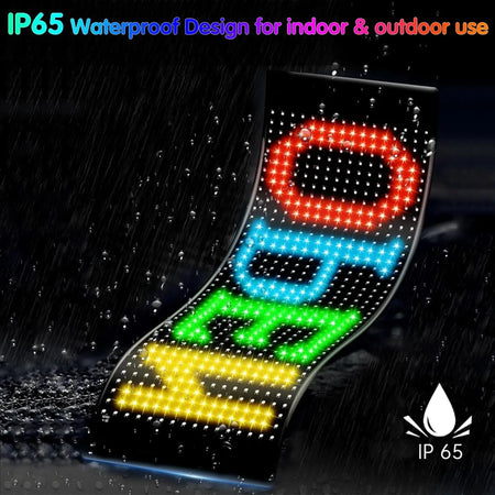 Pantalla Led Flexible Autos RGB Interactiva Ojos Bluetooth-Accesorios-Multishop Uruguay