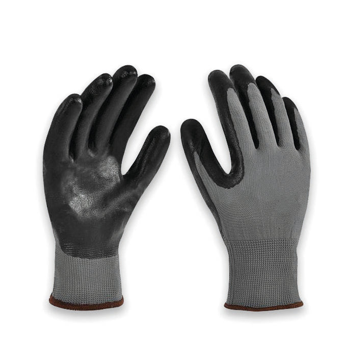 Par Guantes Trabajo Gris Pu-Guantes-Multishop Uruguay