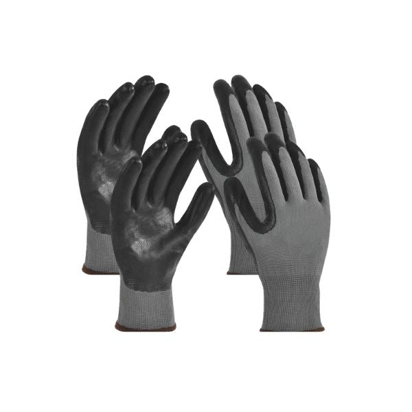 Par Guantes Trabajo Gris Pu x4 un.-Guantes-Multishop Uruguay