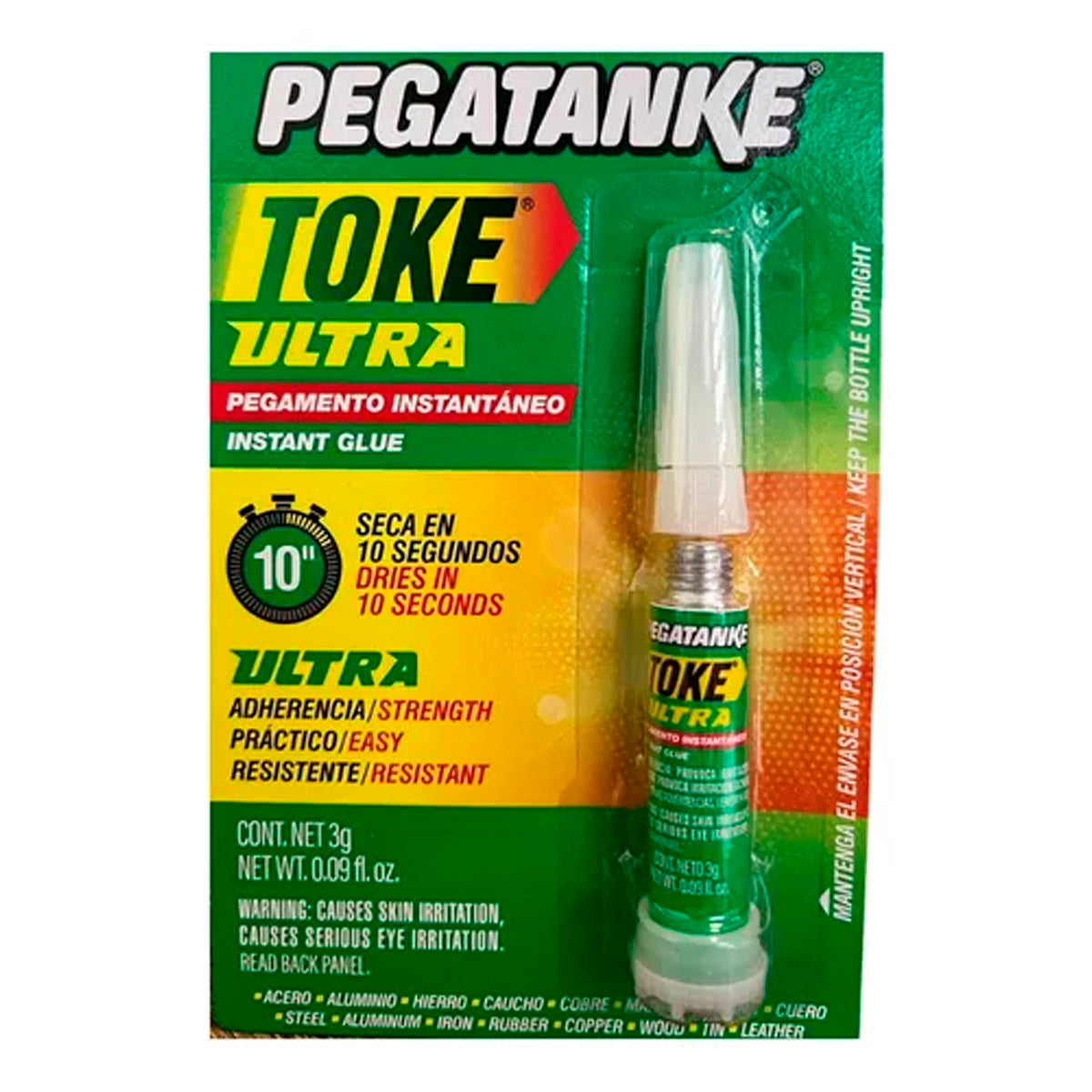 Pegamento Instantaneo Pegatanke Toke Ultra-Pegamentos y Siliconas-Multishop Uruguay