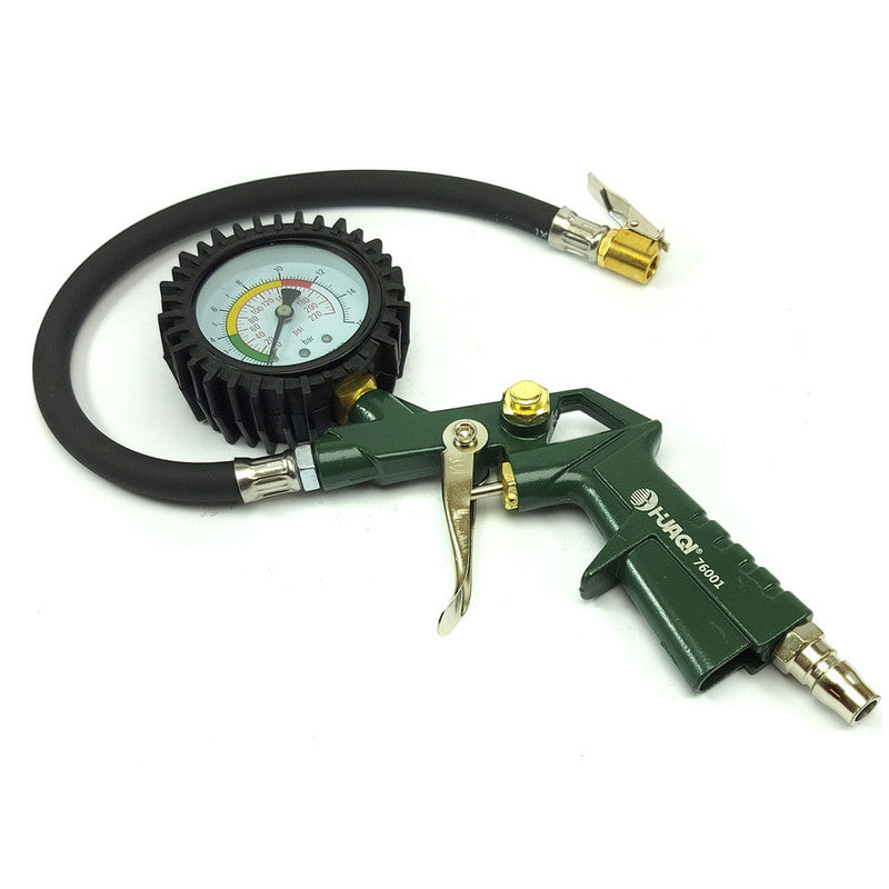 Pistola Aire P/Compresor P/Inflar Neumaticos Con Manometro-Taller-Multishop Uruguay