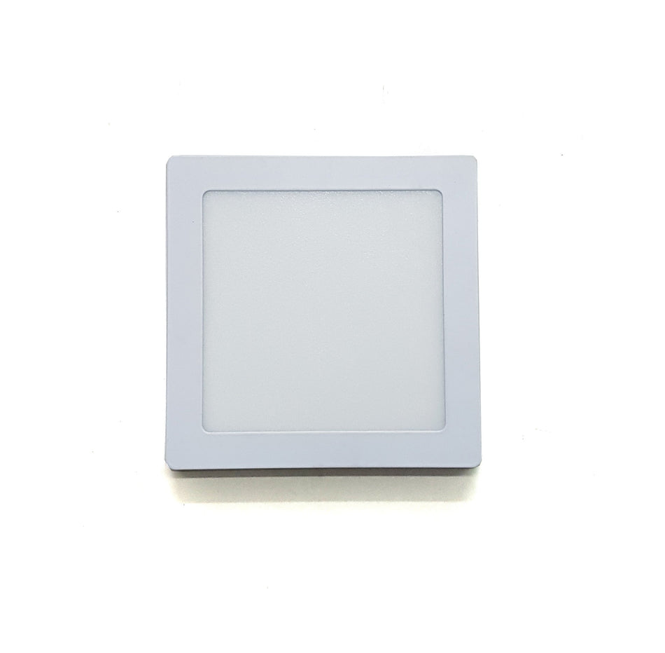 Plafon Luz Blanca Led Cuadrado Embutir 12W-Plafon-Multishop Uruguay