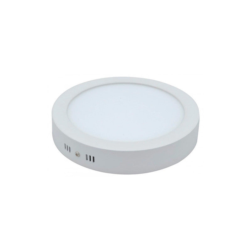 Plafon Luz Blanca Led Redondo Externo 6W-Plafon-Multishop Uruguay