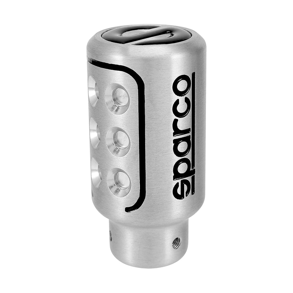 Pomo Bocha de Cambios Sparco Racing Aluminio Plateado-Accesorios-Multishop Uruguay