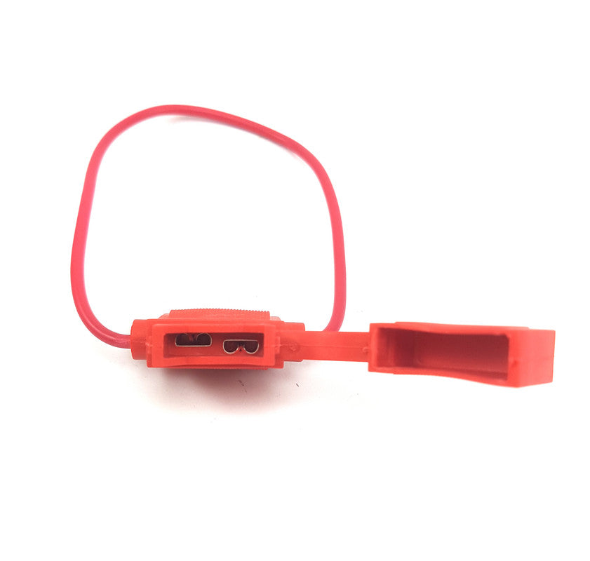 Porta fusible en linea aereo de enchufe ceramico con tapa x2 un.-Accesorios-Multishop Uruguay