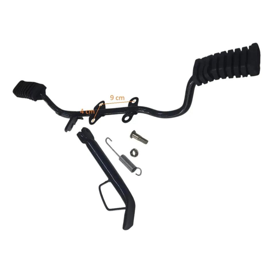 Posa Pie Completo con Pata Lateral para Yumbo Max C110-Posapies motos-Multishop Uruguay