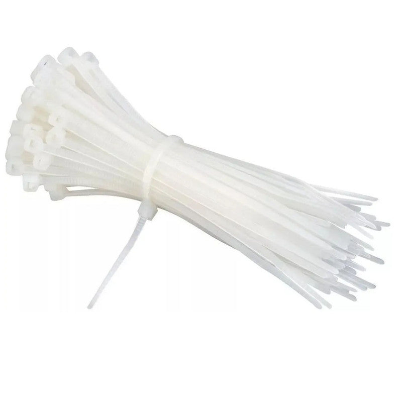 Precinto Plastico 300 X 4,8 Mm Blanco-Precintos-Multishop Uruguay