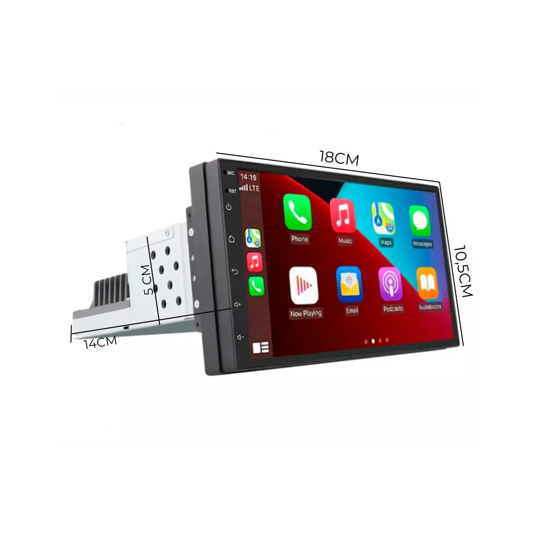 Radio 1 Din 7 pulgadas Android 15 Fm/Am 2+32 GB-1 Din-Multishop Uruguay